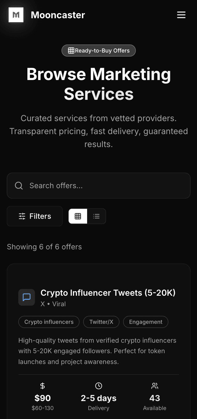 CryptoLand Mobile - Game Dashboard